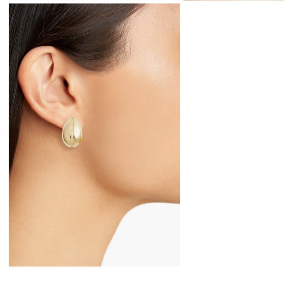 Nordstrom Rack Demi Fine Cubic Zirconia Pavé Teardrop Hoop Earrings - Picture 12 of 12